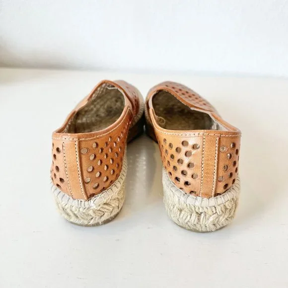$225 Loeffler Randall Rowan Perforated Espadrille Flat Sand Size 38 - Picture 7 of 7